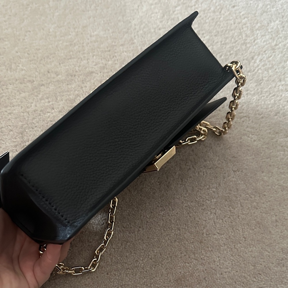 Kate Spade Black Crossbody with Gold Chain - Picture 7 of 8
